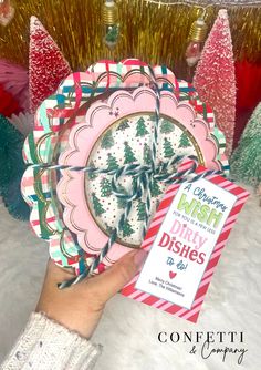 Paper Plate Gift Basket A Christmas Wish for You is Less Dirty Dishes to Do Printable Christmas Gift Tags, Hostess Gift PDF Digital File - Etsy Custom Christmas Tags, Christmas Paper Plates, Coworkers Christmas, Christmas Tags Printable, Christmas Gift Tags Printable, Christmas Gifts For Coworkers, Christmas Wish