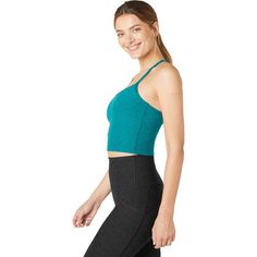 We love wearing the Spacedye Slim Racerback Cropped Tank when stepping onto the mat for yoga class or pulling on holds at the climbing gym. Its slim racerback design lets our shoulders move freely, and the built-in shelf bra keeps us supported while offering a flattering silhouette. Since it boasts a minimalist design with performance-quality material, this top gracefully flows wherever the day takes us. Casual Activewear With Built-in Bra For Pilates, Comfortable Green Yoga Activewear, Green Comfortable Yoga Activewear, Comfortable Green Activewear For Yoga, Green Comfortable Activewear For Yoga, Green Racerback Activewear For Yoga, Racerback Athletic Fit Yoga Activewear, Athletic Fit Racerback Activewear For Yoga, Supportive Casual Activewear For Pilates