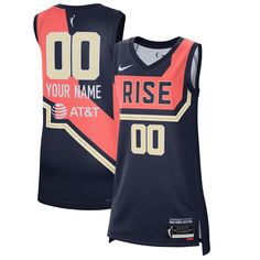 a women's nike basketball jersey with the name and number on it, which is also