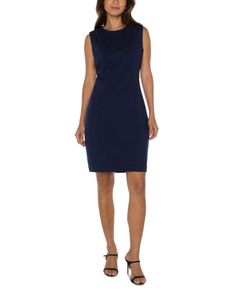 Liverpool Los Angeles Sleeveless Sheath Dress Cadet Blue, Sleeveless Sheath Dress, Sheath Dress, Liverpool, Pick Up, In Store, Buy Online, Angeles, Angel