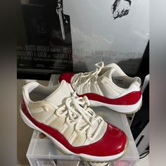 Jordan 11 Retro Low Cherry 2016 Men’s Size 12 Right Shoe A Little Dirty Jordan 11 Retro Low Cherry, Jordan 11 Retro Low, Shoes Jordan, Jordan Red, Jordan 11 Retro, Jordans For Men, Jordan 11, Jordan Shoes, Red White