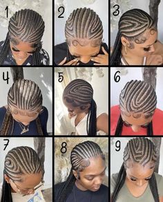 60 Cute Alicia Keys Inspired Braids Trending Right Now Cornroll Styles Black Women, Pattern Cornrows Black Women, Fulani Braids With Knotless Braids In The Back, Braids Braided To The Back, Blonde Stitch Braids Cornrows, Row Back Braids Black, Alicia Keys Braids Cornrows, Row Back Hairstyles For Black Women, Alicia Keys Braids 2023