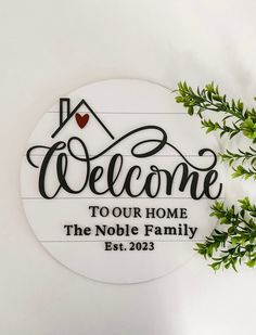 3d shiplap wood sign welcome home wood sign custom family name sign Shiplap Wood, Beach Craft, 3d Signs, Farmhouse Wood Sign, White Shiplap, Family Name Sign, Family Name Signs, Word Design, Beach Crafts