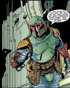 boba fett from the star wars comic