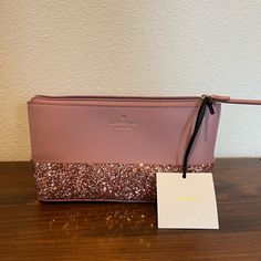 New With Tag Reasonable Offers Welcome Kate Spade Travel Bags With Zipper Pouch, Kate Spade Everyday Zipper Pouch Bag, Kate Spade Zipper Pouch For Everyday Use, Kate Spade Bag With Removable Pouch As Gift, Kate Spade Bags With Removable Pouch As Gift, Printed Makeup Bag, Bags Kate Spade, Medium Tote, Cosmetic Pouch