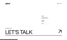 an advertisement with the words let's talk in black and white, on a white background