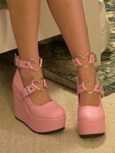 Pink Platform Sandals, Lightweight Boots, High Sandals, Chunky Shoes