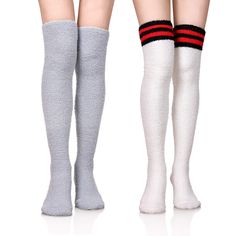 PRICES MAY VARY. SOFT & WARM- Fuzzy fluffy socks for women teen girls is blend of high quality materials, super soft coral velvet inner design, It's very soft, comfortable and breathable, no itching issue. This fluffy socks are very suitable for wearing in the cold winter. COMFORTABLE FUZZY SOCKS- High quality material will not compress your legs giving you the best comfortable wear experience. Super soft, fluffy relaxing feel comforts and warms feet for everyday activities and even during sleep Cheap Socks, House Socks, Velvet Socks, Striped Stockings, Knee High Stockings, Over Knee Socks, Fluffy Socks, Soft Coral, Fuzzy Socks