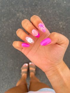 Summer Nails Colorful, Nails Ideas Summer, Pink Nails Almond, Ideas Summer Nails, Short Summer Nails, Summer Nails Summer, Summer Nails 2024