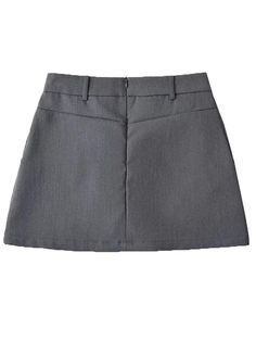 Petite Pleasure Skirt High Waist Relaxed Skort With Lining, High Waist Relaxed Lined Skort, High Waist Lined Skort, Relaxed Fit, Office Skirts, Business Casual Skirt, Mini Suits, Zippers Fashion, Office Skirt, Slim Suit