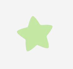 a green star on a white background