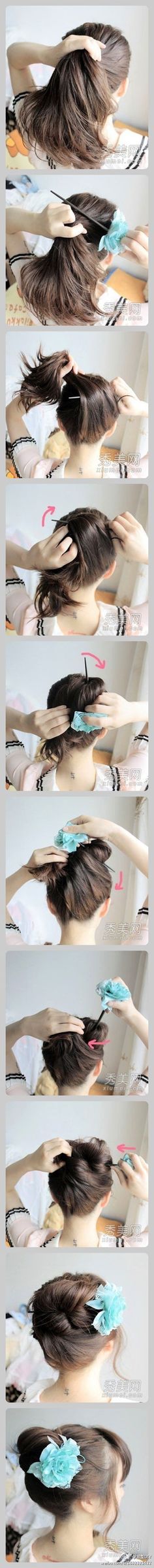 Sanggul Modern, Popular Hairstyles, Hair Sticks, Gorgeous Hair, Hair Updos