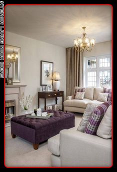 a living room filled with furniture and a fire place