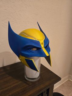 Wolverine mask, fits 22, 23 or 24 head size , custom painted for more realism with highlights and lowlights, custom colors available.. Transformers Mask, Marvel Cardboard Mask, Wolverine Halloween Costume, Wolverine Mask, Superhero Mask For Cosplay, Wolverine Cosplay, Paper Mache Mask, Highlights And Lowlights, Cosplay Armor