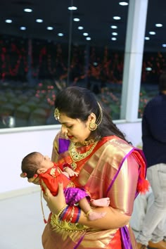 Kanjeevaram Red saree Matching outfits mother and son Boy Dresses, Red Sarees, Mom And Son Outfits, Mom And Baby Dresses, Kerala Saree Blouse Designs, Mom Daughter Outfits, Mother Daughter Fashion