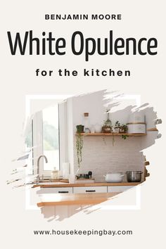 BM White Opulence OC-69 for the Kitchen by Benjamin Moore Artificial Lighting, Kitchen Remodel