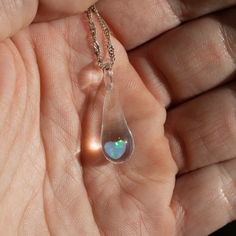 Iridescent Teardrop Jewelry For Gift, Rainbow Teardrop Jewelry For Gifts, Iridescent Teardrop Necklace For Gifts, Clear Drop Necklace As A Gift, Clear Drop Necklace For Gifting, Clear Drop Necklace For Gifts, Clear Drop Necklace For Gift, Valentines Day Jewelry, Easter Jewelry