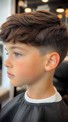 The Classic Taper is a timeless, versatile haircut that keeps things neat and professional for school. Its subtle fade and clean lines are easy to maintain. Click the pin and follow us for more school-ready haircut ideas! #ClassicTaper #BoysHaircuts #TimelessStyle #BackToSchool #KidsHaircuts Haircut For Boys Straight Hair, Kids Low Fade Haircut, Boys Cute Hairstyles, Fade Cuts For Boys, Toddler Boy Haircut Long On Top, Hair Cuts For Girls Short, Toddler Boy Fade Haircut, Boys Low Fade Haircut Kids, Little Boy Fade Haircut