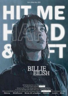 a movie poster for hit me hard and fit with an image of a woman's face