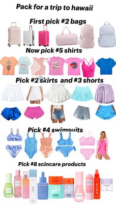 Choose your fave outfits and skincare products! Barbie Funny, Family Decals, Travel Bag Essentials, Safe Skincare, Packing List For Vacation, Girly Gifts, Cute Little Drawings, Packing Tips For Travel