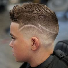 Faded Taper, Hair Designs For Boys, Boys Haircuts With Designs, Fohawk Haircut, Baby Haircut