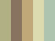 the color palette is brown, green and beige