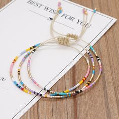 Go2BoHo Minimalist Cheap Friendship Bracelet Fashion Jewelry Multicolor Miyuki Beaded Tiny Bracelets Cheap Friendship Bracelets, Seed Beads Bracelet, Bracelet Miyuki, Pool Fashion, New Bracelet, Bracelet Simple, 5 Gifts, Boho Bracelet, Miyuki Beads