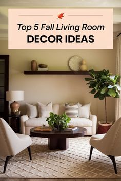 the top 5 fall living room decor ideas