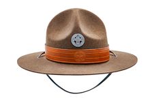 BSA Campaign Hat, Adult - Stetson Campaign Hat|Boy Scouts of America Adventure Wide Brim Brown Hat, Brown Military Brimmed Hat, Brown Outdoor Cap Felt Hat, Brown Felt Cap For Outdoor, Brown Wide Brim Adventure Hat, Outdoor Brown Felt Cap, Military Style Brown Hat With Curved Brim, Brown Military Hat With Curved Brim, Brown Safari Hat With Flat Brim