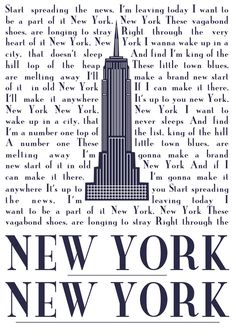 the empire building in new york, ny on an old newspaper page with words written below it