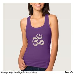 Vintage Yoga Om Sign Om Sign, Tshirt Tank Top, Tee Shirt Designs, Design T Shirt, Design Png, Tee Design