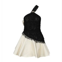 Nana Jacqueline Lace Dress In Black And White Lace Gloves Aesthetic, Satin Lace Dress, Nana Jacqueline, Metal Brooch, Timeless Chic, Lace Gloves, Lace Body, Satin Bow, British Indian