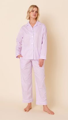 Lavender Main Lavender Cotton Sleepwear For Spring, Cotton Gingham Sleepwear, Purple Cotton Sleepwear For Relaxation, Casual Lavender Cotton Sleepwear, Purple Cotton Sleepwear For Loungewear, Gingham Cotton Sleepwear With Relaxed Fit, Purple Cotton Sleepwear, Purple Cotton Sleepwear For Sleeping, Cat Pajamas