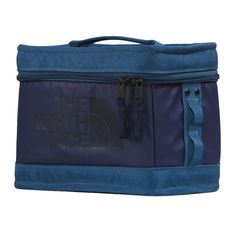 the north face lunch bag in blue