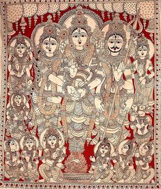 Image Cosmos Painting, Lord Shiva And Parvati, Shiva Parvathi, Multi Cultural Art, Hindu Cosmos, Mithila Art