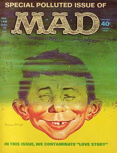 an old magazine cover with a man's face on it