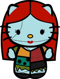 a hello kitty doll with red hair