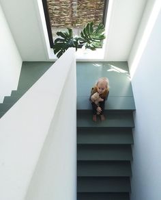 Staircase Concrete, Painted Stairs Ideas, Stairs Painted, Farrow & Ball, Building Stairs, Stairs Ideas