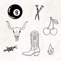 an image of various items that can be used for tattoos