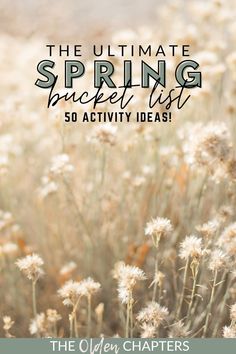 the ultimate spring bucket list 50 activity ideas