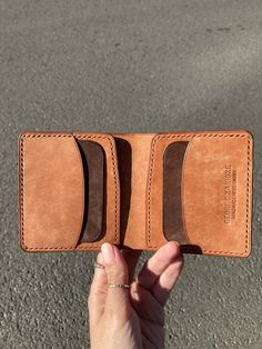 Minimalist design Leather wallet personalised Bifold Monogram Mens Wallet Birthday Gift Handmade Purse Brown Credit Card Wallet Anniversary by GeorgeZaridzeLeather on Etsy Handmade Purse, Money Clips, Mens Wallet, Real Model, Handmade Purses, Credit Card Wallet, Leather Products, Gift Handmade, Glasses Case