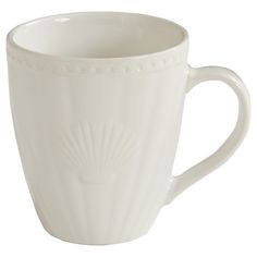 a white coffee cup on a white background