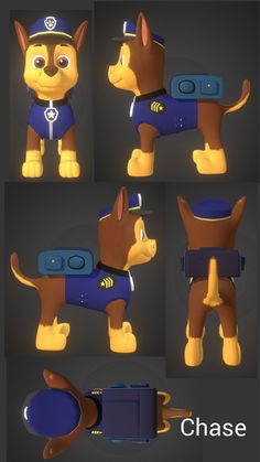 the animated dog is ready to be used as an animation character in this video game