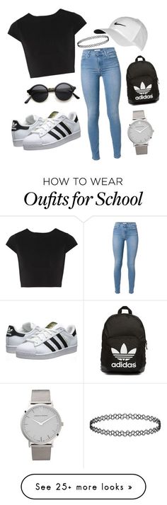 "Outfit for school!" by matthew-chalut on Polyvore featuring moda, Alice + Olivia, adidas Originals, NIKE y Larsson & Jennings Cute Outfits With Adidas Shoes, Outfits With Adidas Shoes, Outfits With Adidas, Styl Emo, Jeans Website, Back To School Outfit, Stil Boho, Cute Outfits For School, Outfit Jeans