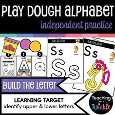 play dough alphabet and letter practice for children to learn the letters in their own language