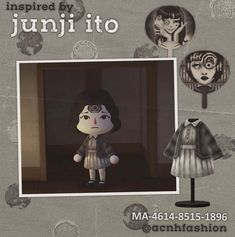 an advertisement for the animated film's upcoming show, junoi ito is shown in