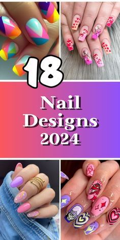 Popular Nail Trends, Opi Nail Polish Colors, Geometric Nail Art, Lavender Nails, Nail Art Decals, Spring Nail Colors, Geometric Nail, Glamorous Nails, Latest Nail Art