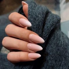 Browse these march nails and april nails to get the perfect spring nails this year! Almond Shape Nail Designs, Natural Almond Nails, Mrs Bella, Almond Shaped Nails Designs, Baby Boomers Nails, Cherry Blossom Nails, April Nails, Nails Nude