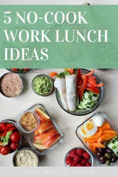 5 no - cook work lunch ideas