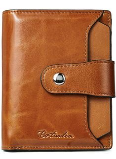 BOSTANTEN Women Leather Wallet RFID Blocking Small Bifold Zipper Pocket Wallet Card Case Purse with ID Window ✅ Simple & Functional. Plenty of storage in this wallets hold up your daily essentials easily. When you go out from working to shopping, you can have it on your hand or put in purses, just organizing some cash, bills, coins, credit cards and keys neatly in orders . ✅ Slim & Practical. Small enough to hide into your front or back pockets of pants, backpacks, handbags, and briefcases. It h Small Leather Wallet, Rfid Blocking Wallet, Card Sleeve, Wallets For Women Leather, Pocket Wallet, Wallet Card, Slim Wallet, Women Leather, Small Wallet